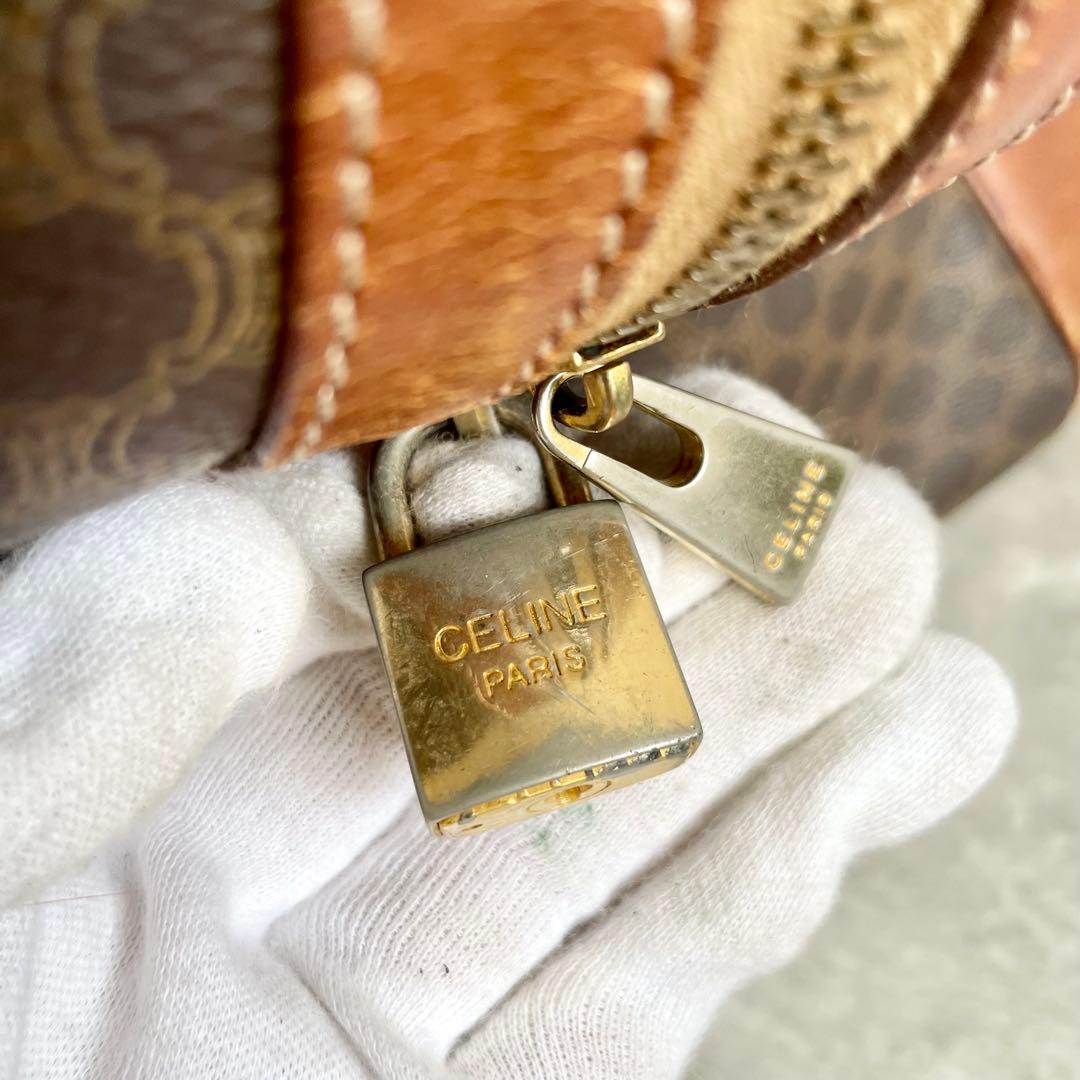 セリーヌ celine ボストンバッグ トリオンフ マカダム