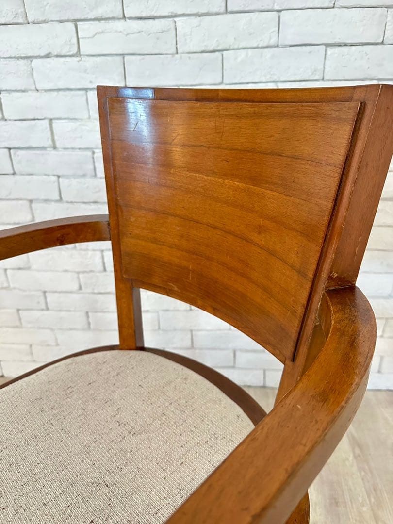 【東京都23区配送無料】　フランス　木製アームチェア 2脚セット　1960年代