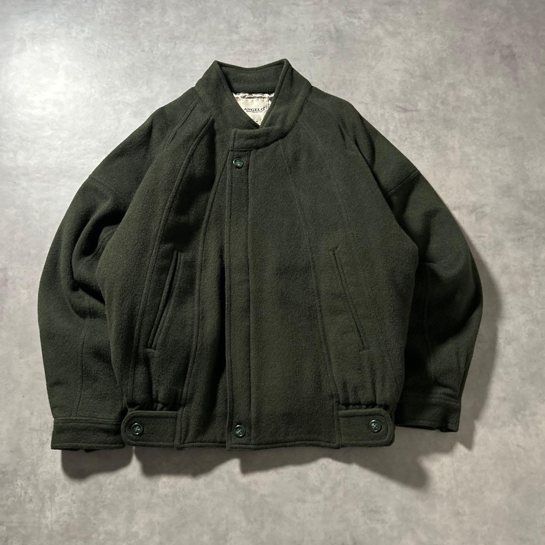 ダークグリーン ウール ジャケット 古着