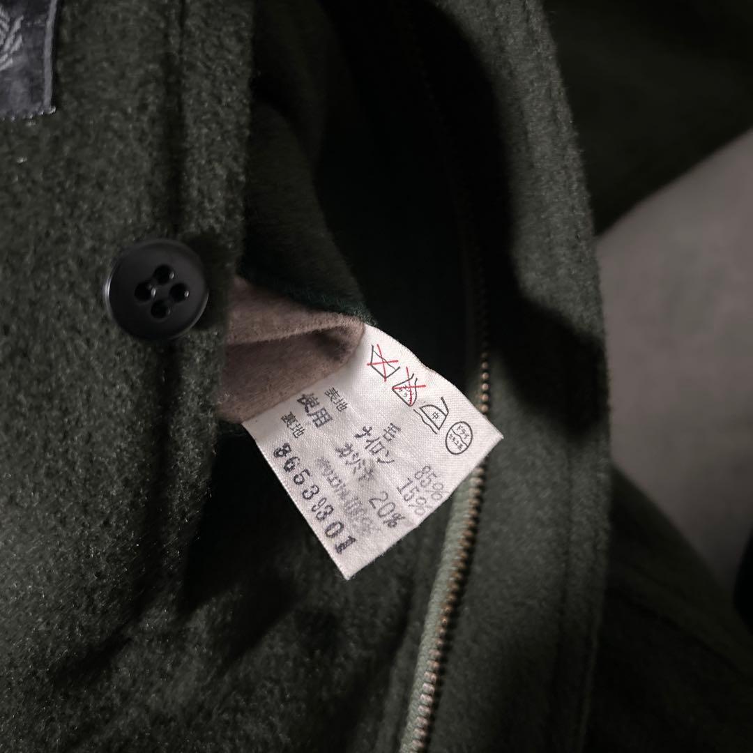 ダークグリーン ウール ジャケット 古着