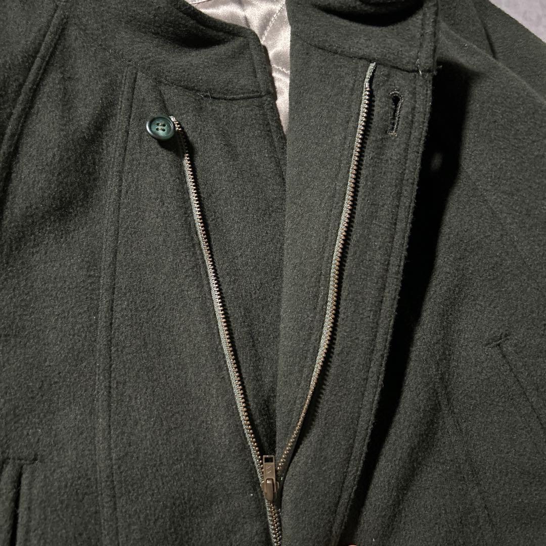 ダークグリーン ウール ジャケット 古着