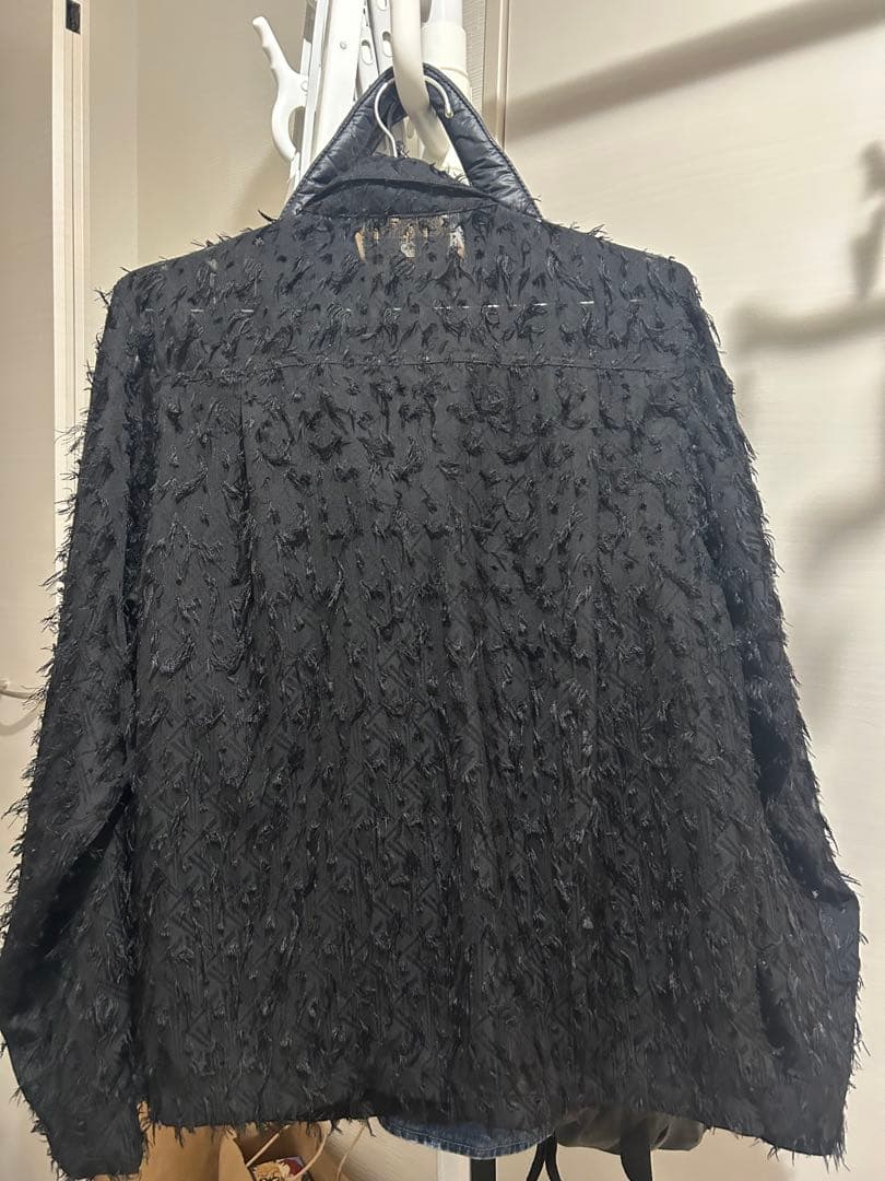 トップス jentlouis Fringe Open-Collar Shirt