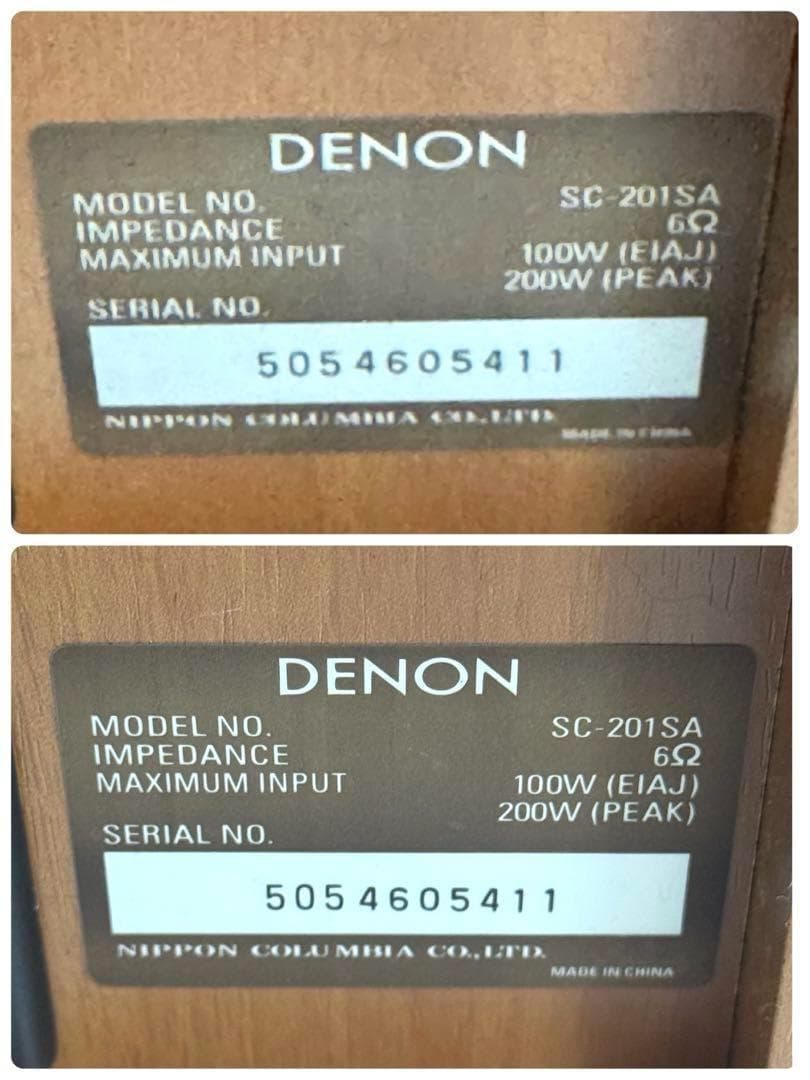DENON デノン SC-201SA 3ウェイ4スピーカー 美品