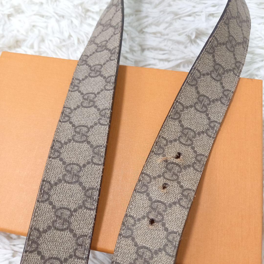 GUCCI　グッチ　インターロッキング　ベルト　GG　スプリーム　バックル