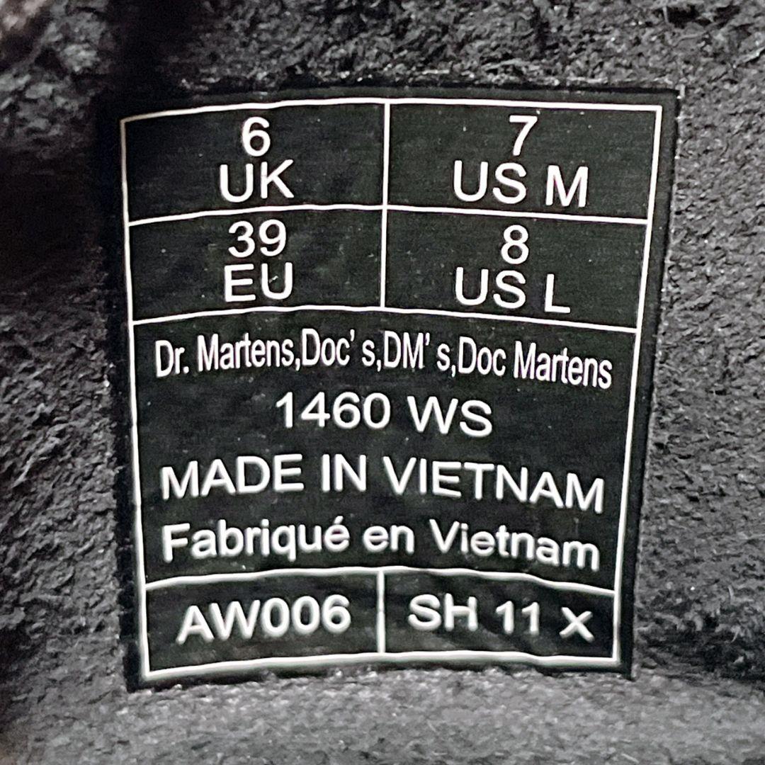 【極美品】ドクターマーチン 1460 ホワイトステッチ 8ホール ブーツ 25