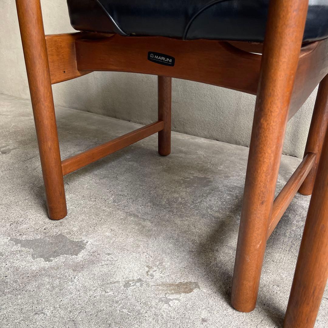 廃盤 希少 オールドマルニ　ミッドセンチュリー　ダイニングチェア　2脚セット