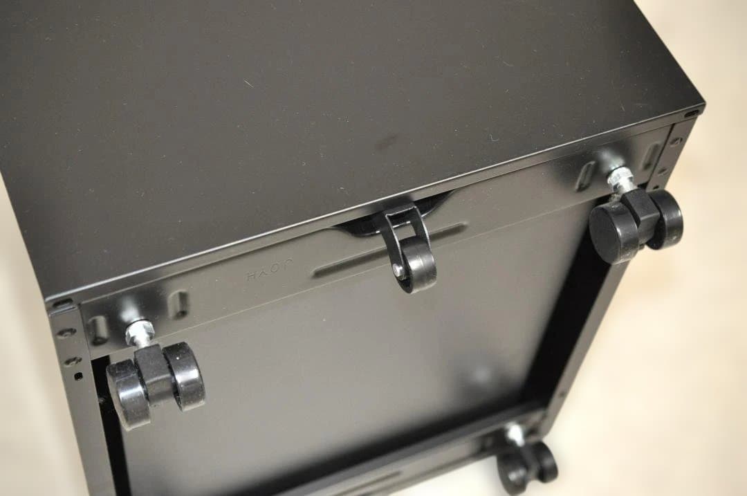 デスクワゴン 3段 シリンダー錠 鍵付き HK187①