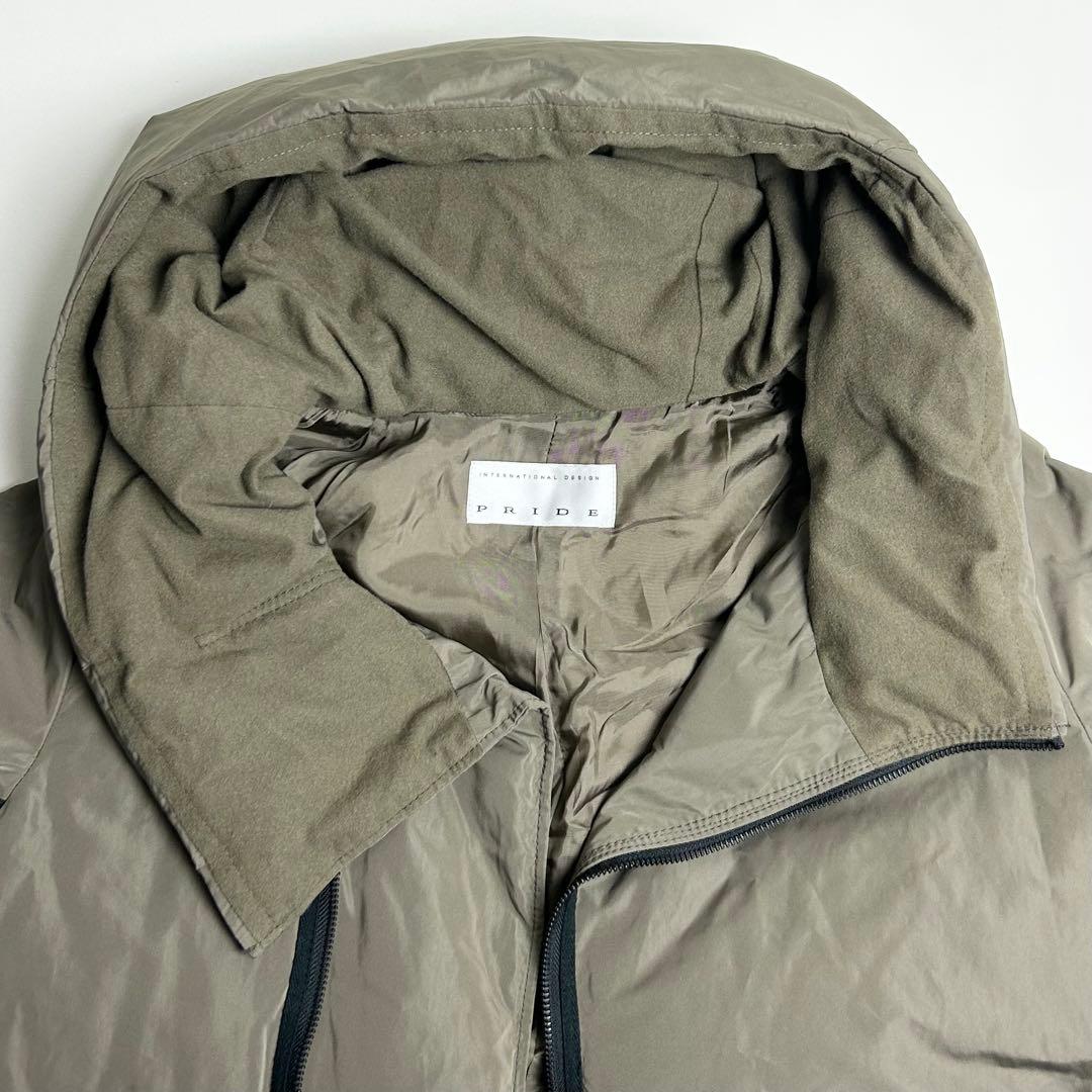 美品✴︎PRIDE/プライド/フーデッドダウンコート/切り替えデザイン/38号