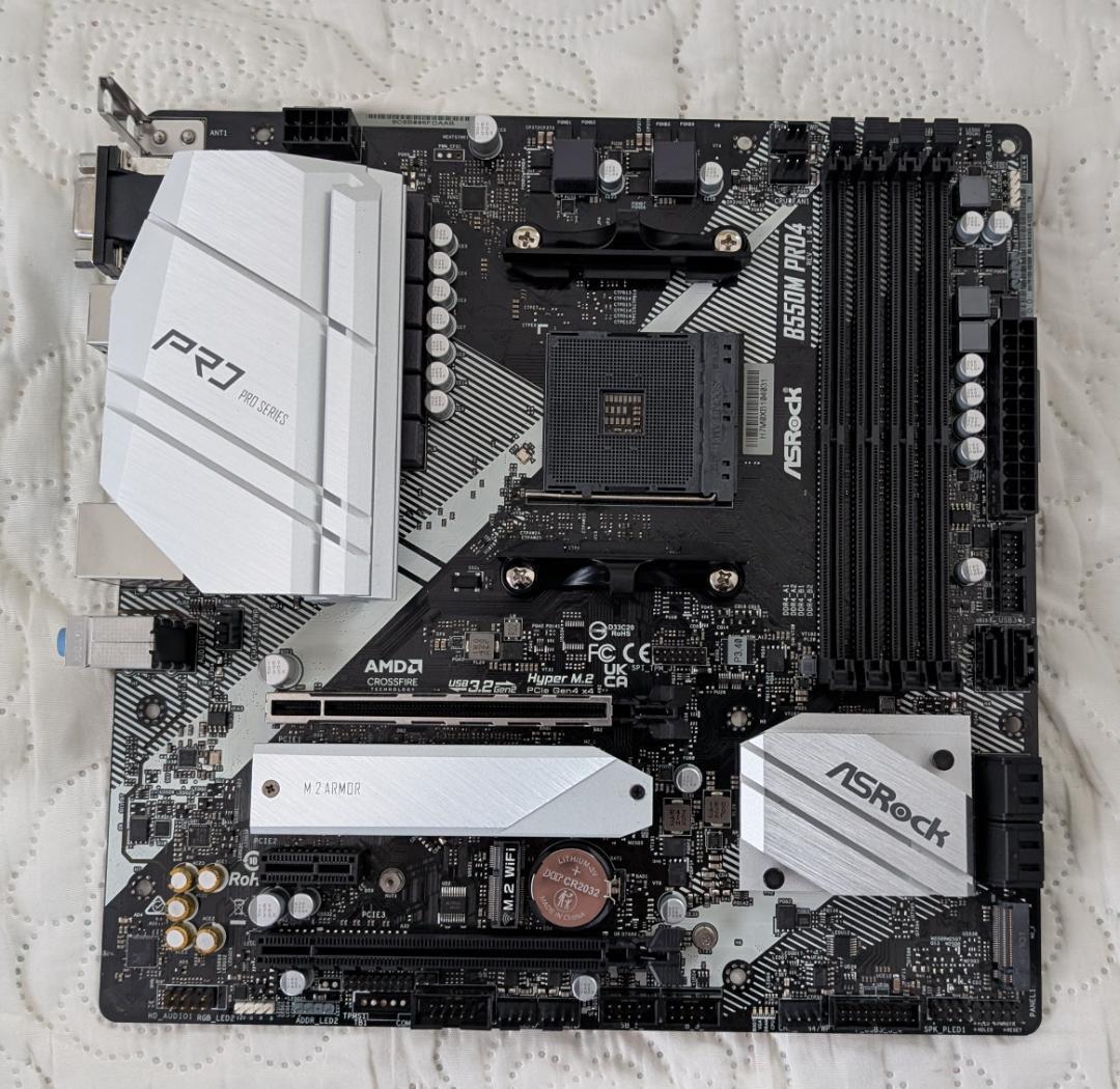 ASRock B550M PRO4 マザーボード メモリー16GB付