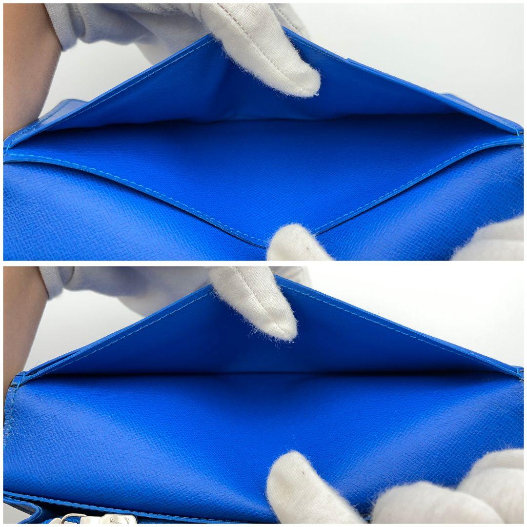 ✨美品✨ルイヴィトン ポルトフォイユ ブラザ タイガ メンズ 長財布 黒 ブルー