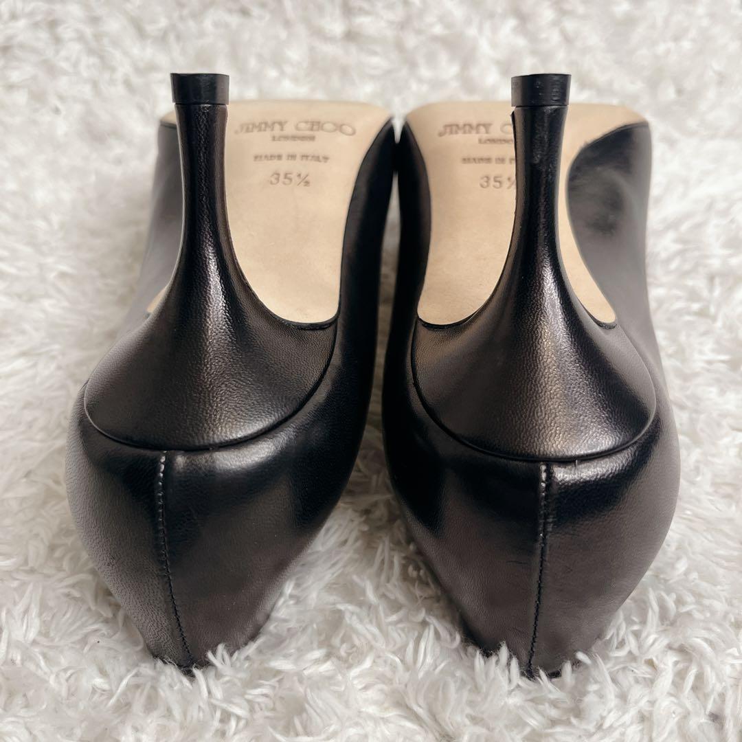 未使用級 ジミーチュウ ROMY65 レザー パンプス ポインテッドトゥ 本革