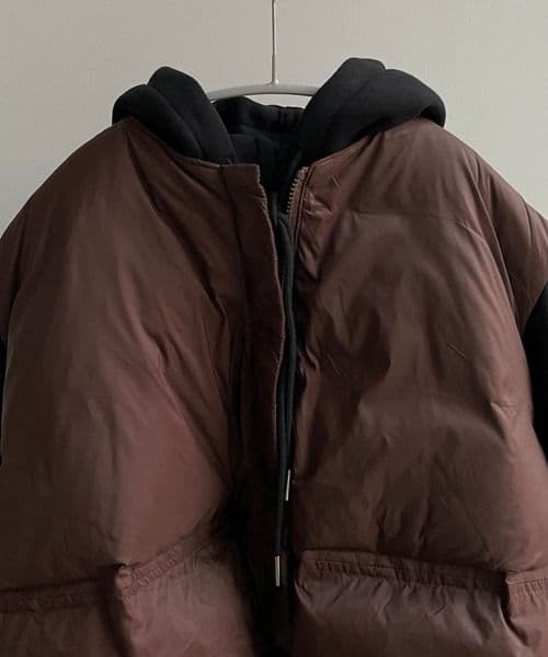 egg down vest / エッグショートダウンベスト ブラウン