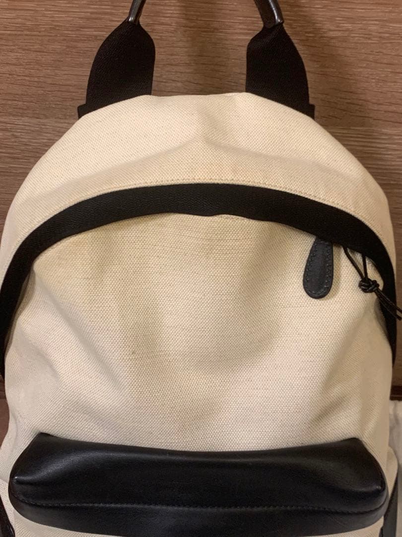 最終お値下げ！BALENCIAGA バッグパック　アイボリー ブラック