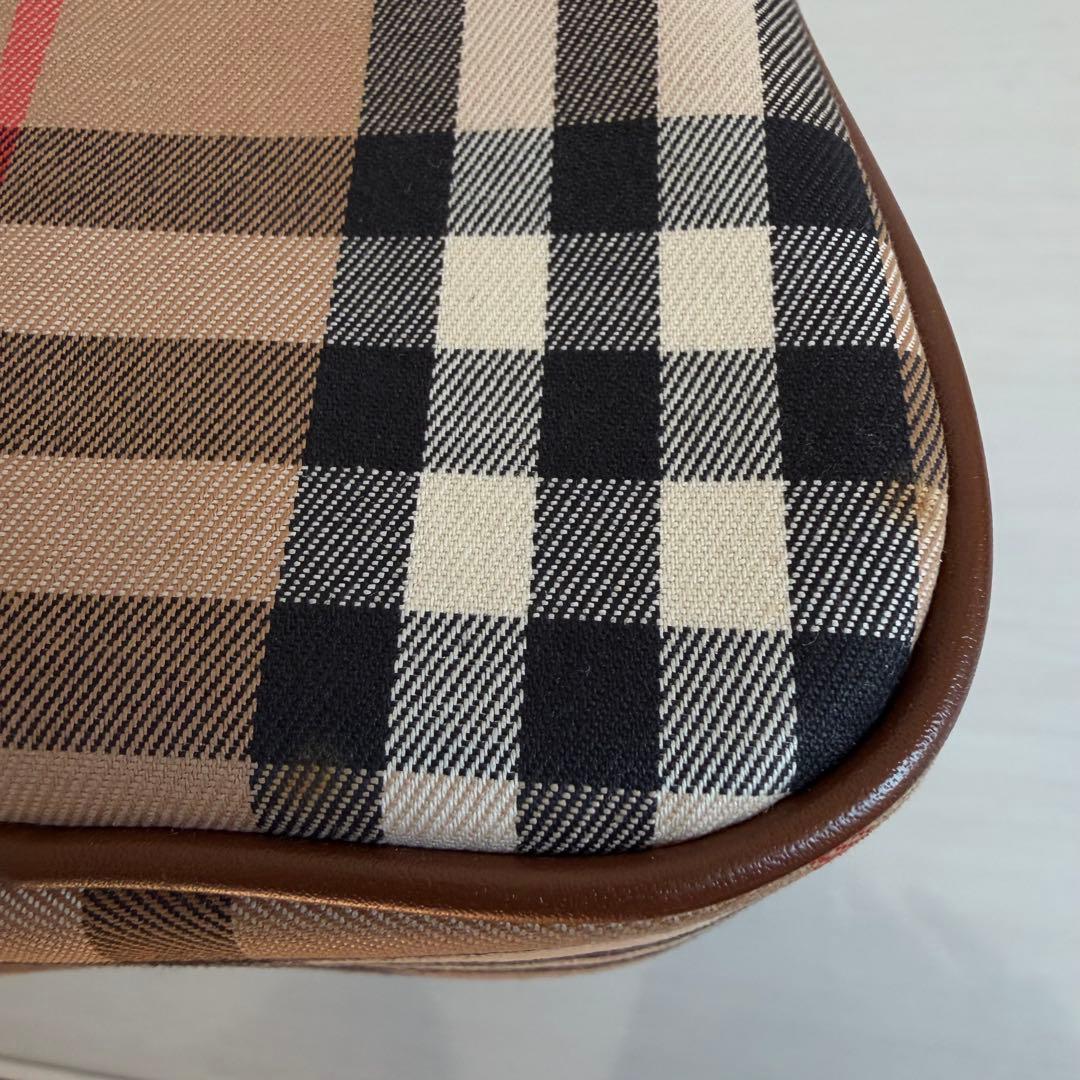 バーバリーズ　ミニボストンバッグ　2way ノバチェック　シャドーホース