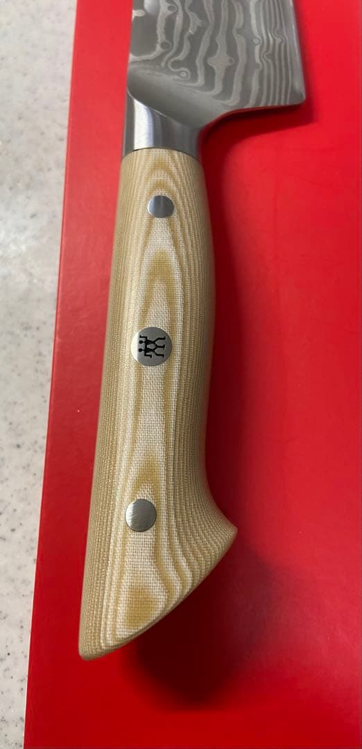 「ひろゆき」ヘンケルス　ダマスカス包丁、カンレン.キリ、刃渡り20㎝