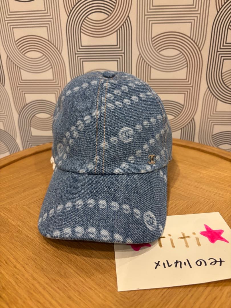 浜崎あゆみ着用　シャネル CHANEL 25SS デニムキャップ 帽子