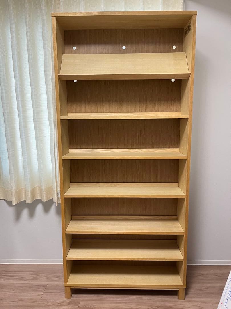 【1/12まで限定値下げ】無印良品 木製本棚 薄型(販売終了品)