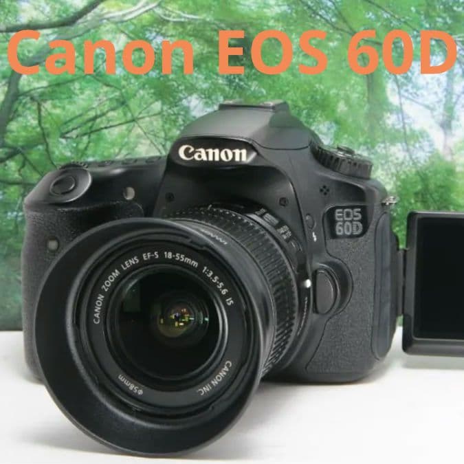 ❤動画も自撮り出来るCanon EOS 60D☆スマホ転送OK♪付属品多数❤
