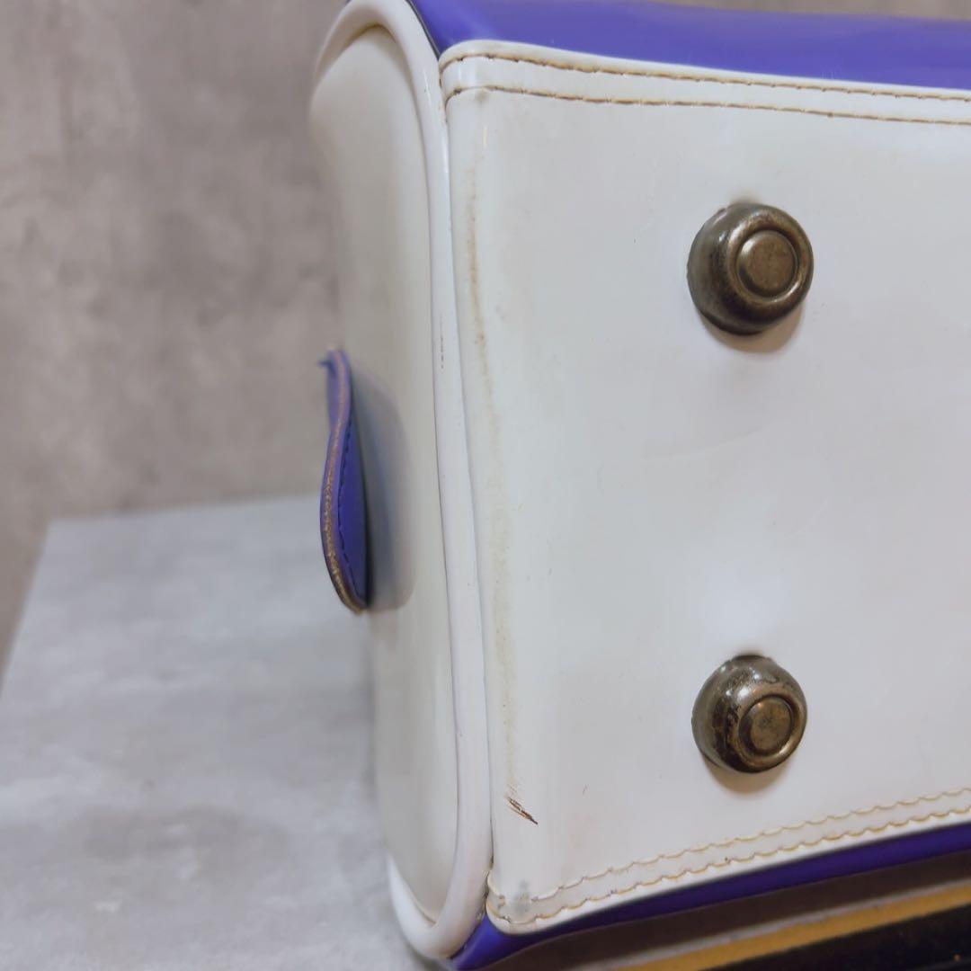 ヴィンテージ adidas アディダス エナメル ボストンバッグ ハンドバッグ