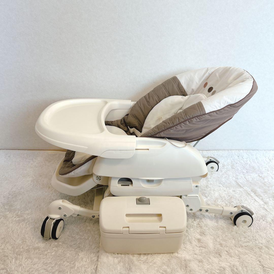 【美品】コンビ ネムリラ オートスウイング 収納BOX付 ココアブラウン