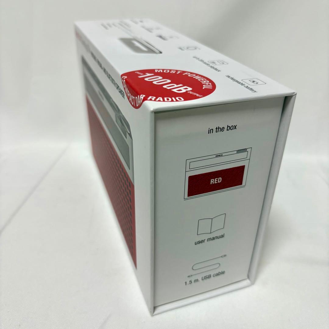 美品 GENEVA Touring S+ レッド Bluetooth スピーカー
