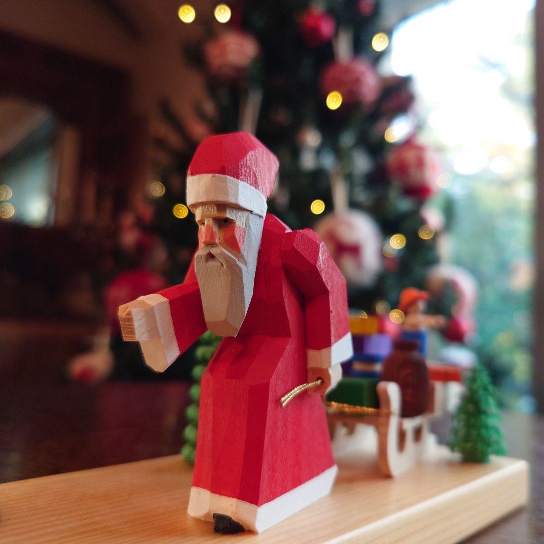 ドイツ　エルツ　ベッティーナフランケ　サンタ　キャンドルホルダー　Xmas＊新品