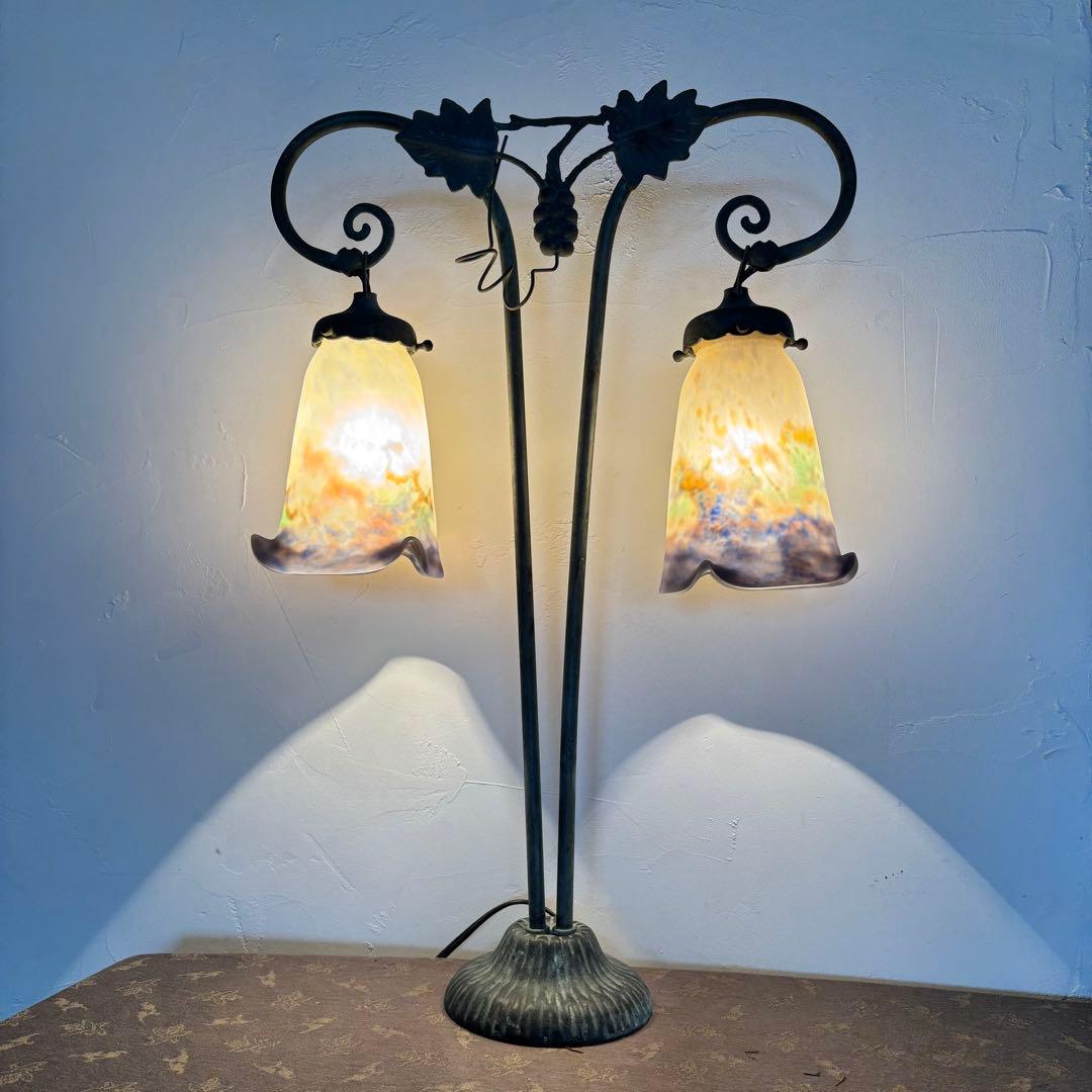 フランスミューラー Muller ツインテーブルランプ