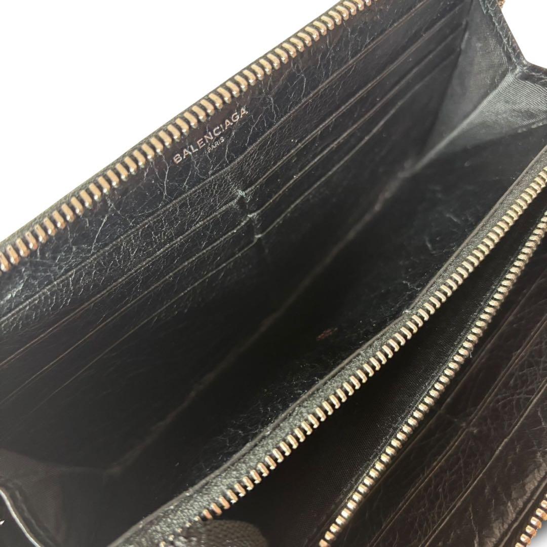 完売品★BALENCIAGA CASH Bifold Black 長財布　黒