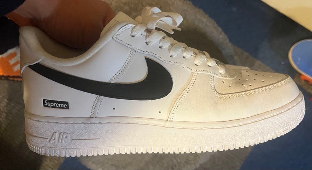 靴 Supreme Air Force 1 White/Black US10.5