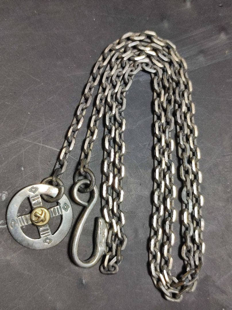 ゴローズgoro's　金付きメディスンホイール＆イーグルフック＆細角チェーン