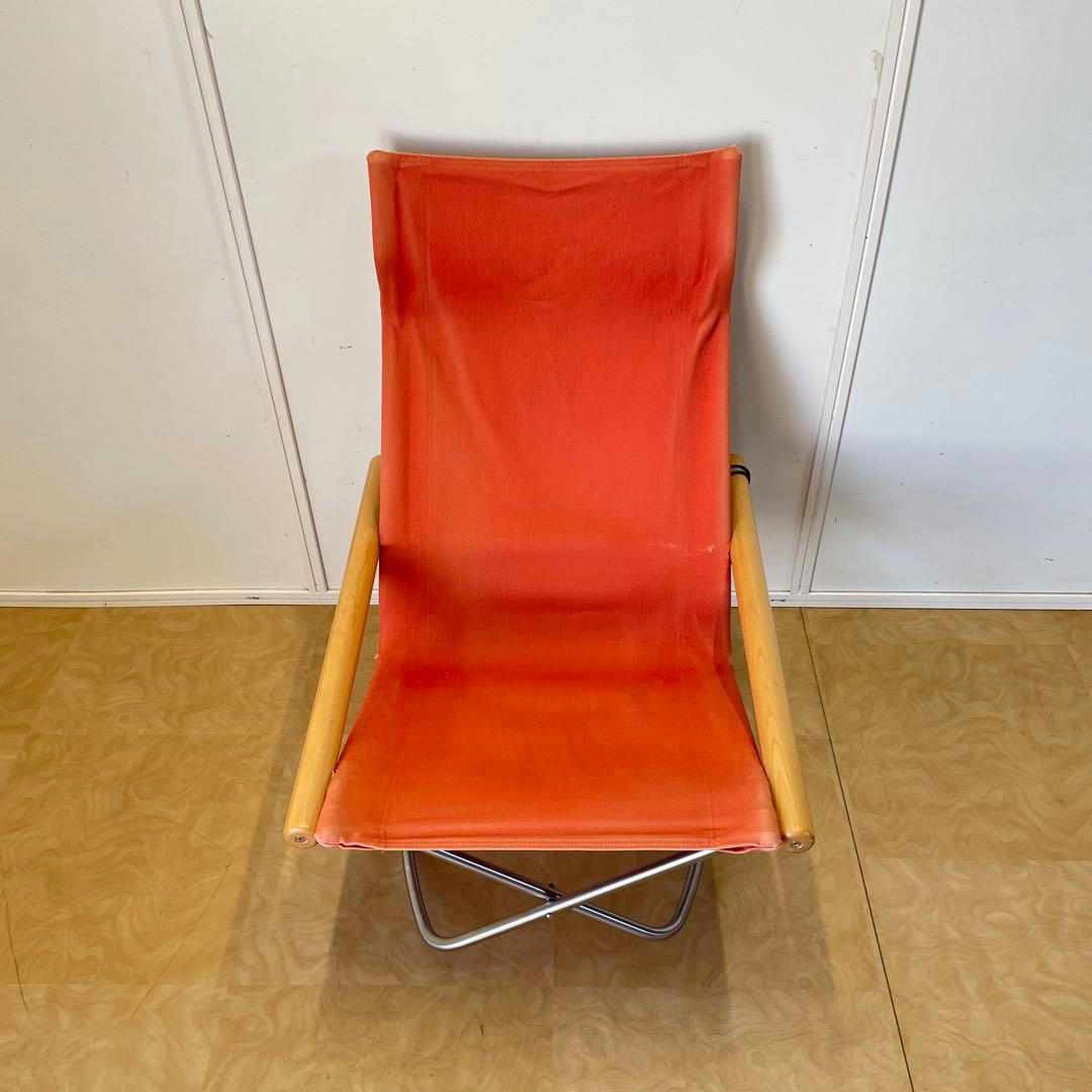 ニーチェアF ロッキング オレンジ 藤栄 Nychair 折りたたみ椅子 イス