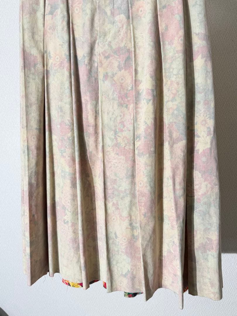 コムデギャルソン 04ss 総柄プリーツスカート