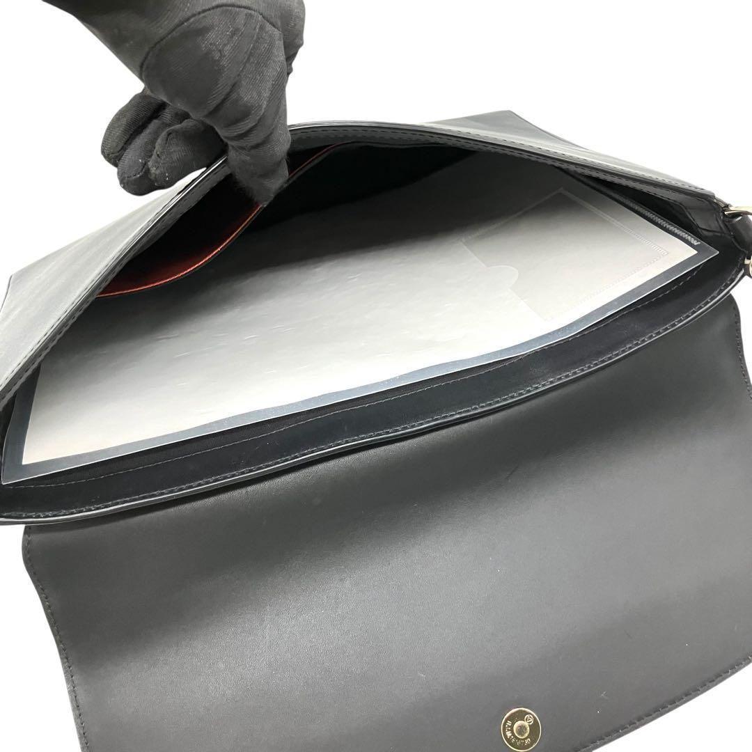 美品 2190 PaulSmith ショルダーバッグ レザー マルチストライプ