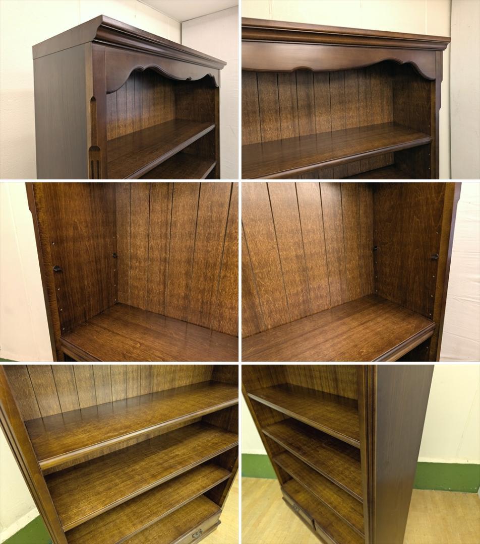 カリモク　コロニアル　本棚　本箱　書棚　オープンラック　キャビネット　飾り棚