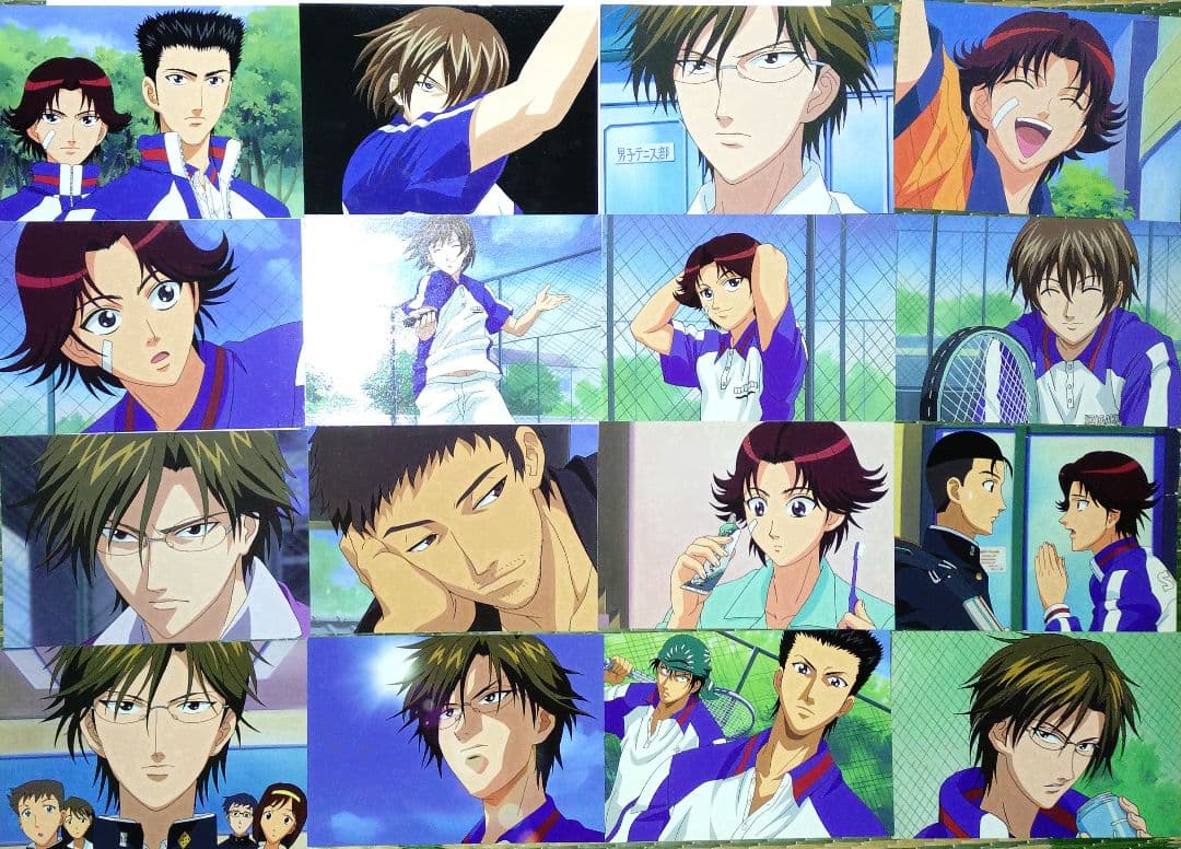 テニプリ ブロマイド 青学 16枚セット 手塚不二大石菊丸桃城海堂 初期 当時物