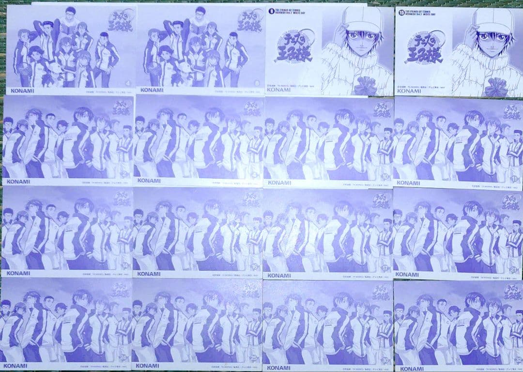 テニプリ ブロマイド 青学 16枚セット 手塚不二大石菊丸桃城海堂 初期 当時物