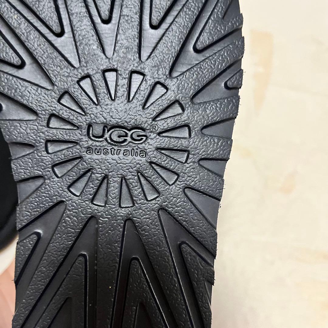 アグUGG W MINI BAILEY BOW CORD ブラック 07 24