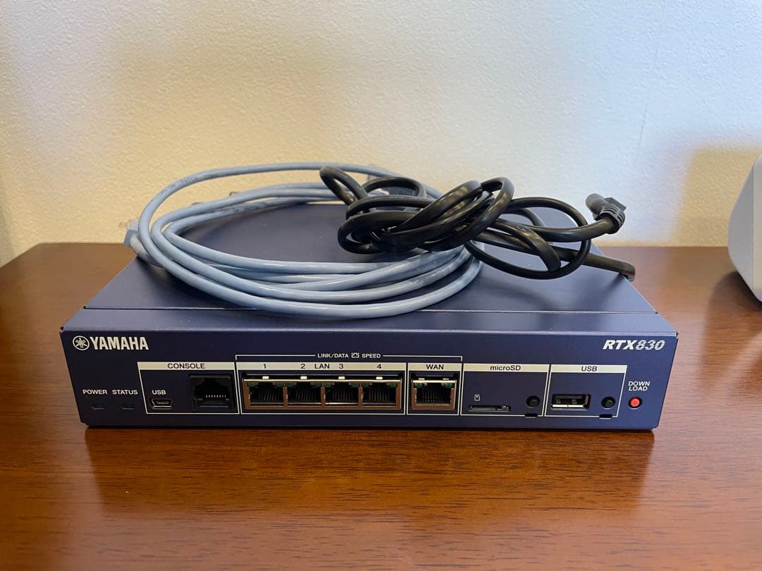 【中古・通電確認済み】YAMAHA RTX830 ルーター