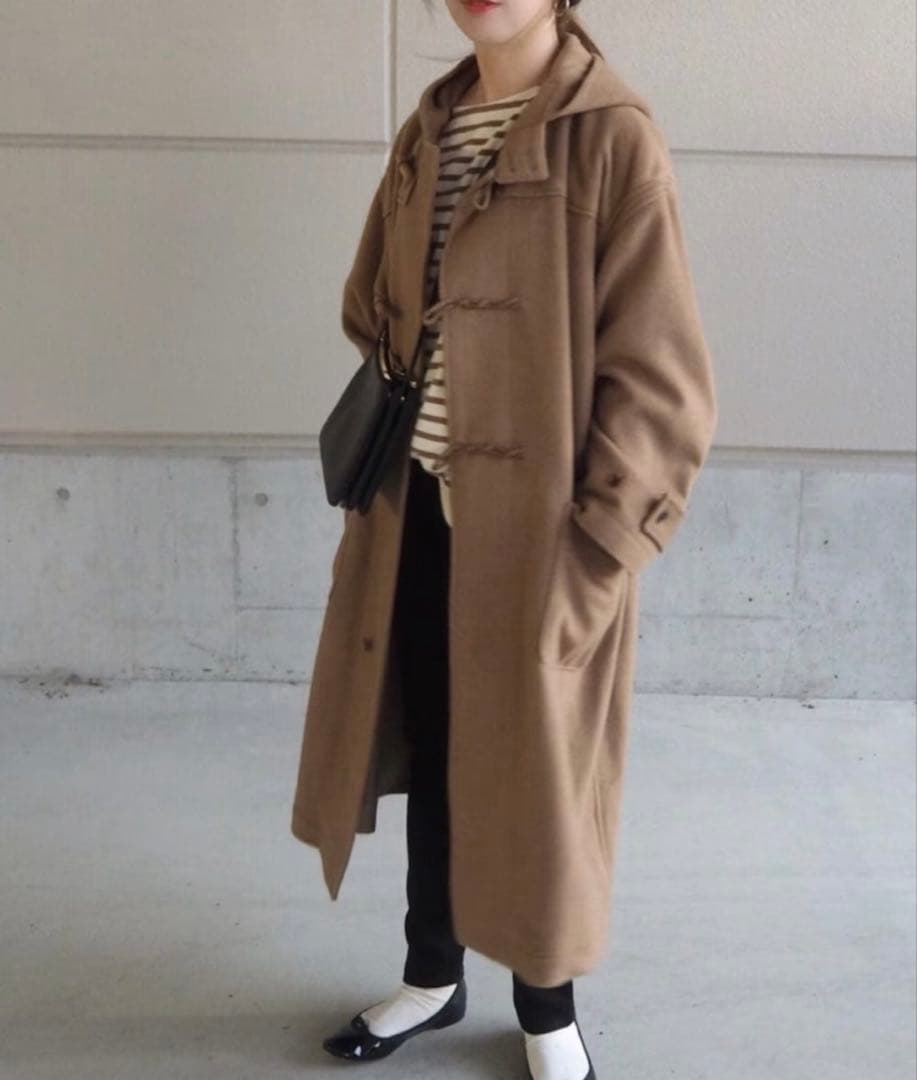 AURALEE ベビーキャメルビッグダッフルコート ユニセックス