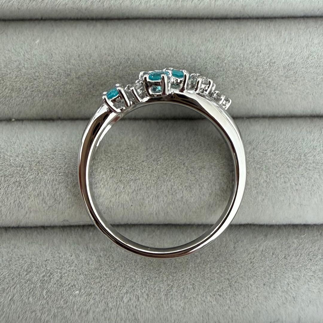 TASAKI パライバトルマリン ダイヤモンド リング Pt900 11号