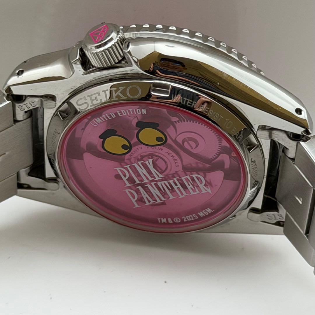 【新品未使用】セイコー　SBSA321 ピンクパンサー　自動巻　箱付　コラボ