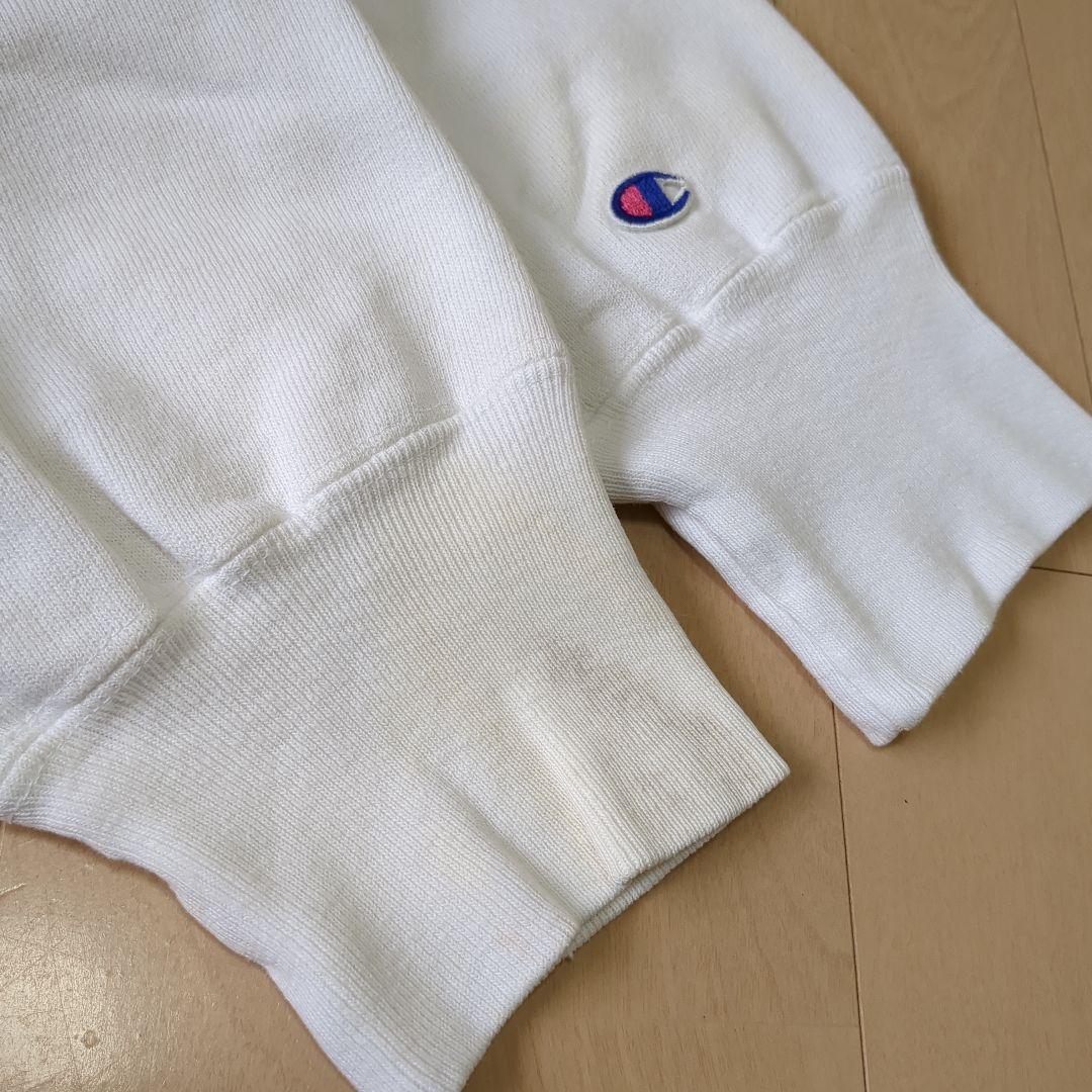 た*つ様 【80s トリコタグ】希少ホワイト×両面6段ラバープリント リバースウ