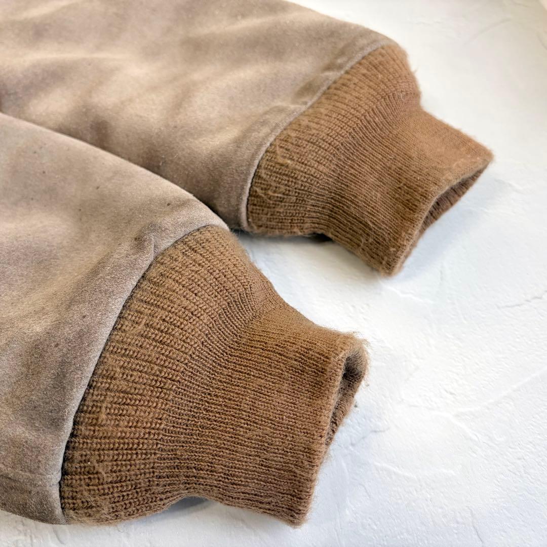 【schott】Suede bomber jacket hoodie 390