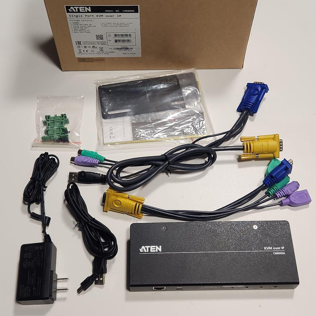 ATEN 1ポート KVM over IP CN8000A リモートアクセス