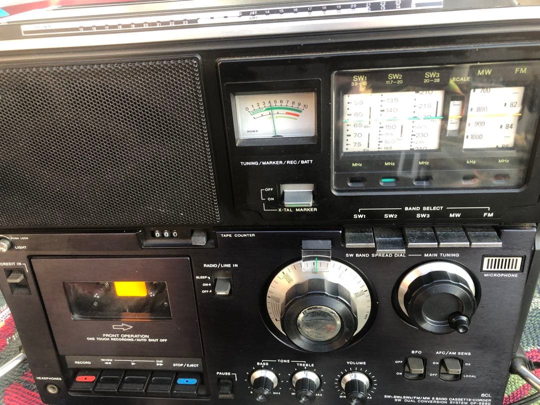 SONY スカイセンサー BCL CF–5950 AM/FM/CF 昭和レトロ
