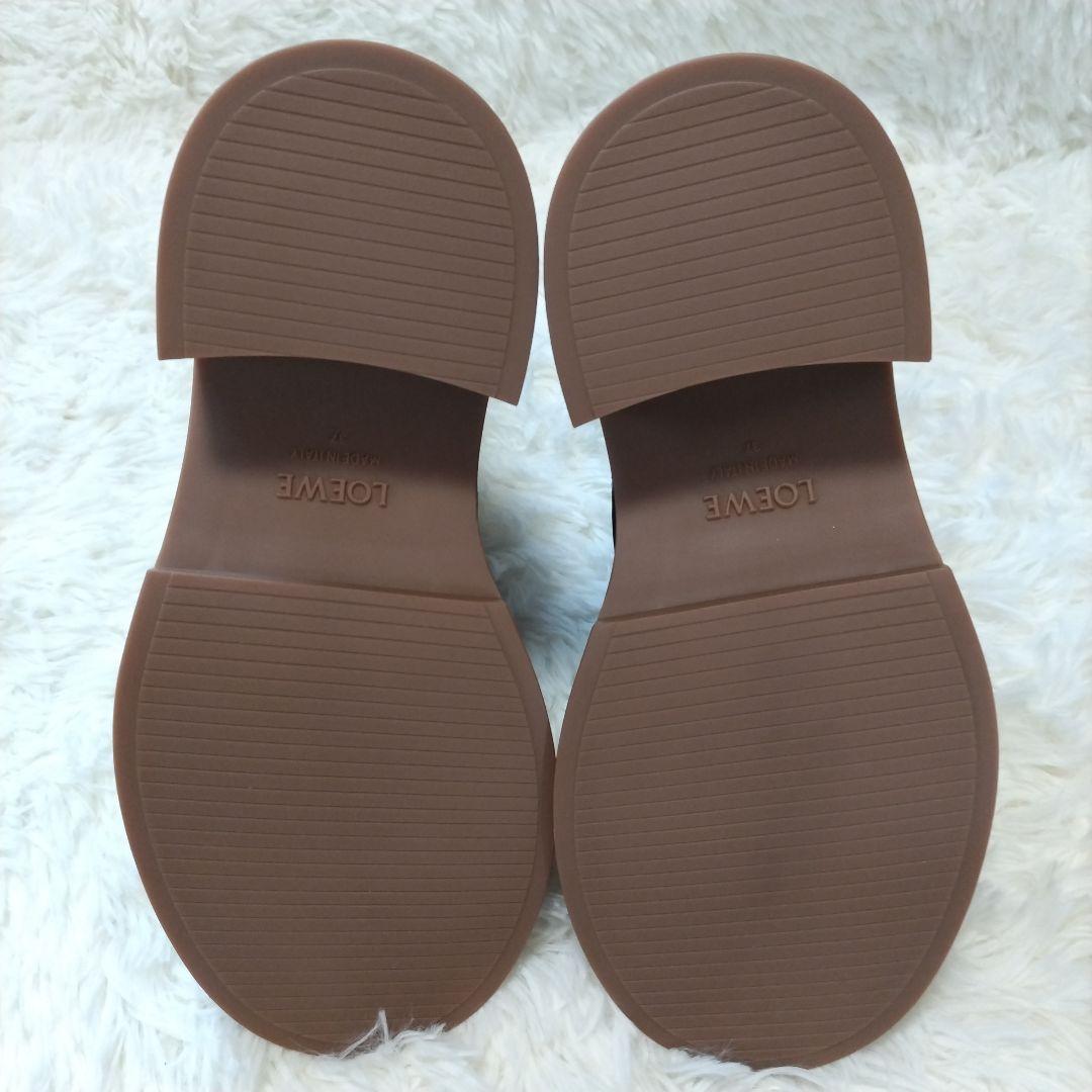 [新品未使用]　ロエベ LOEWE レザー ブラック　キャメル　ブーツ　靴