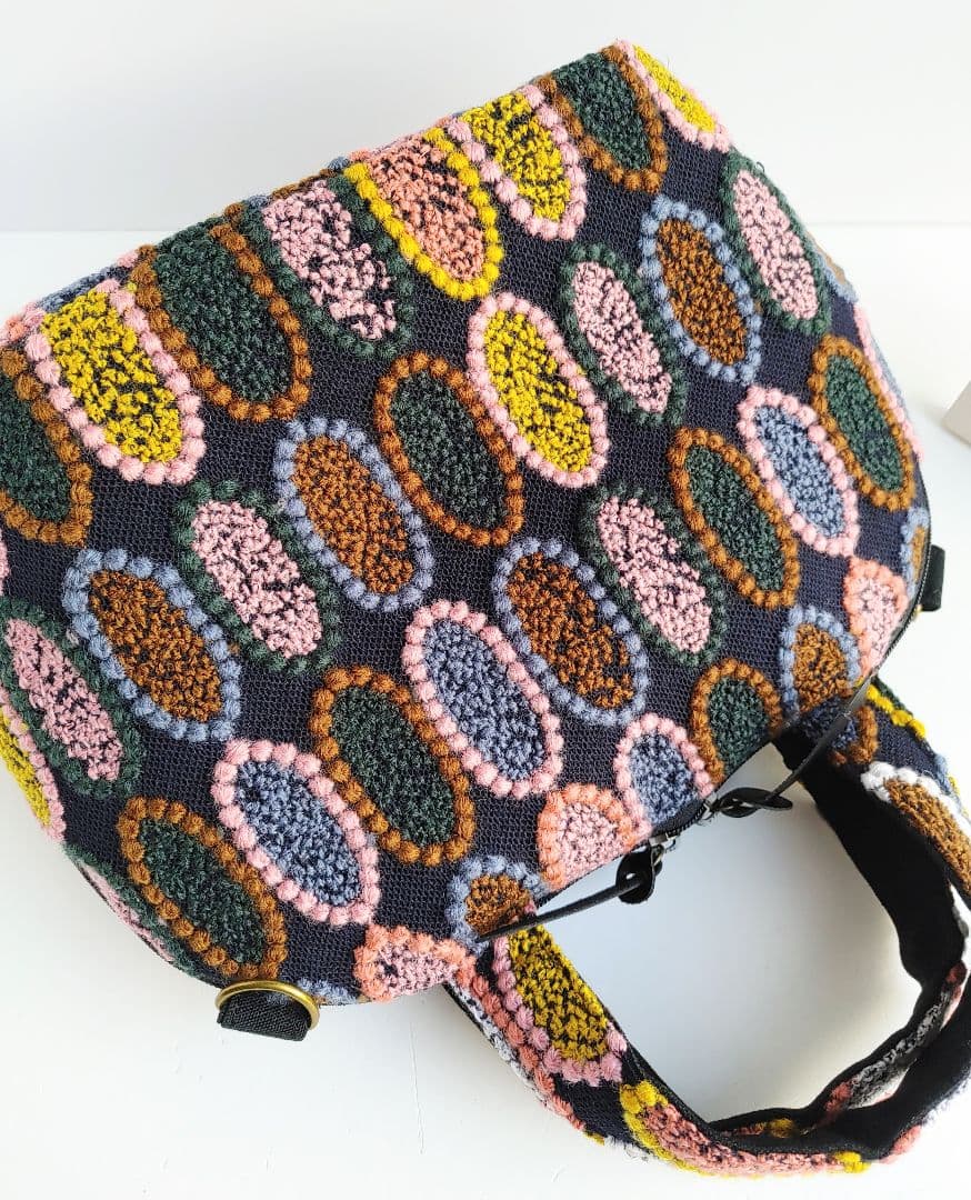 ラスト1点 ミナペルホネン 超レア ピンクミッスク ミニサイズファスナーバッグ①