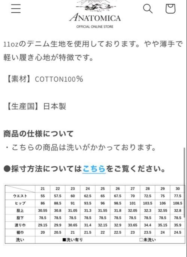 ANATOMICA アナトミカ 618 MARILYN 1 size29