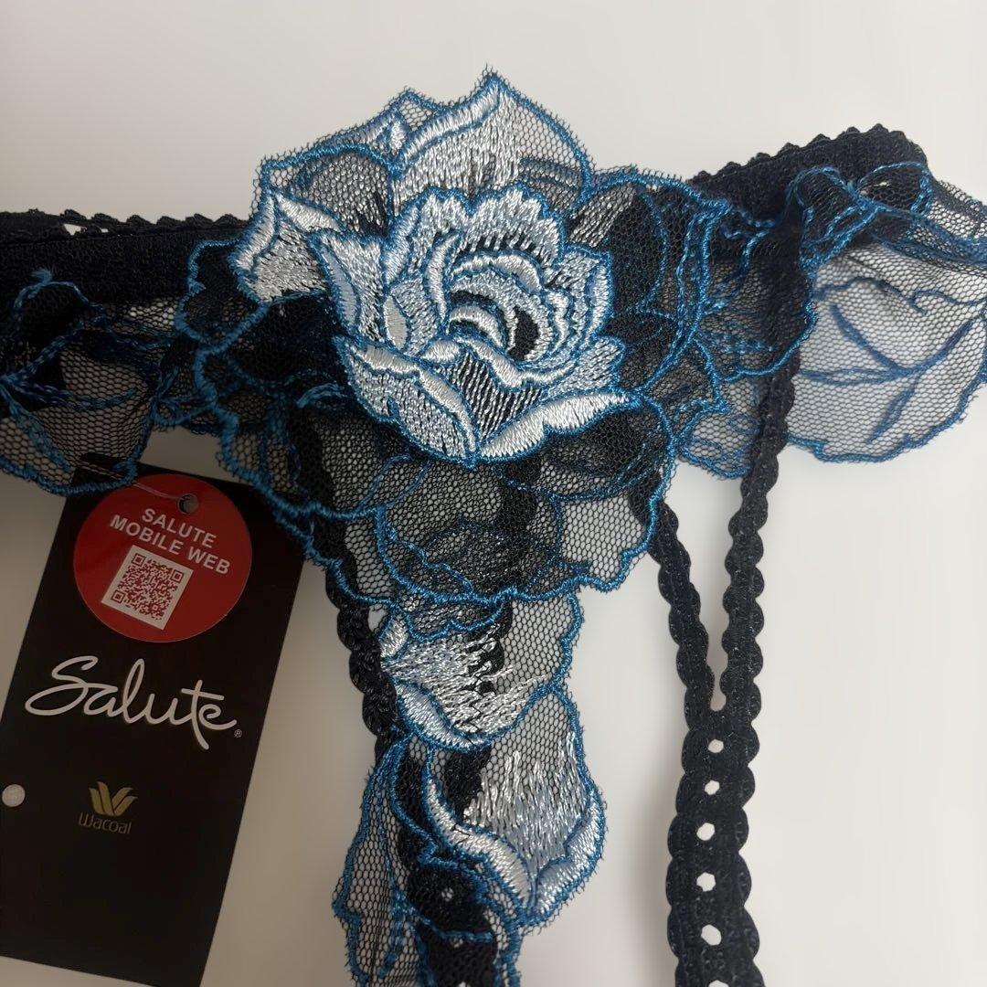 Salute 花柄ブラジャーショーツガーターセットC80/M