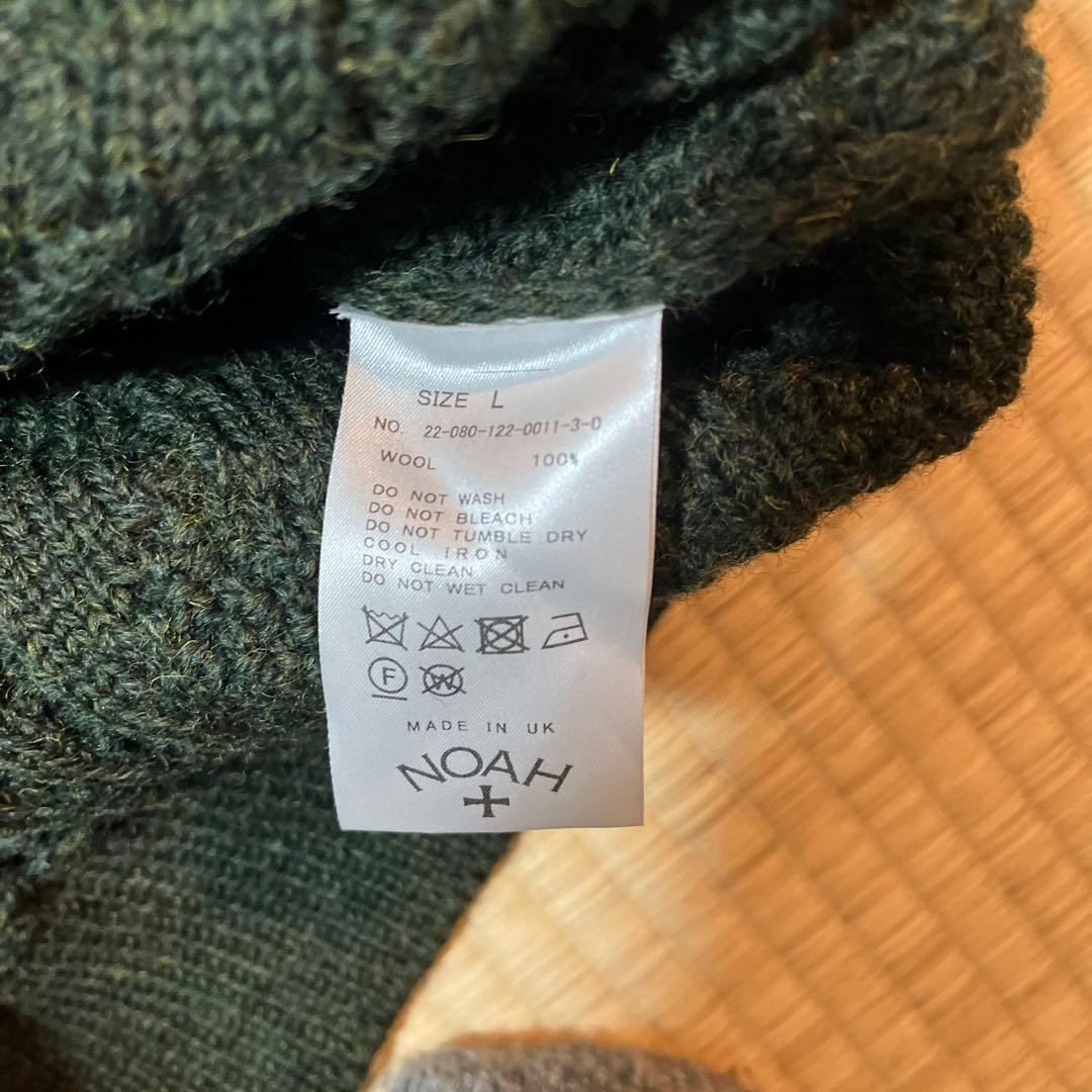 ぜ*ん様 NOAH ダークグリーン ケーブルニット セーター L